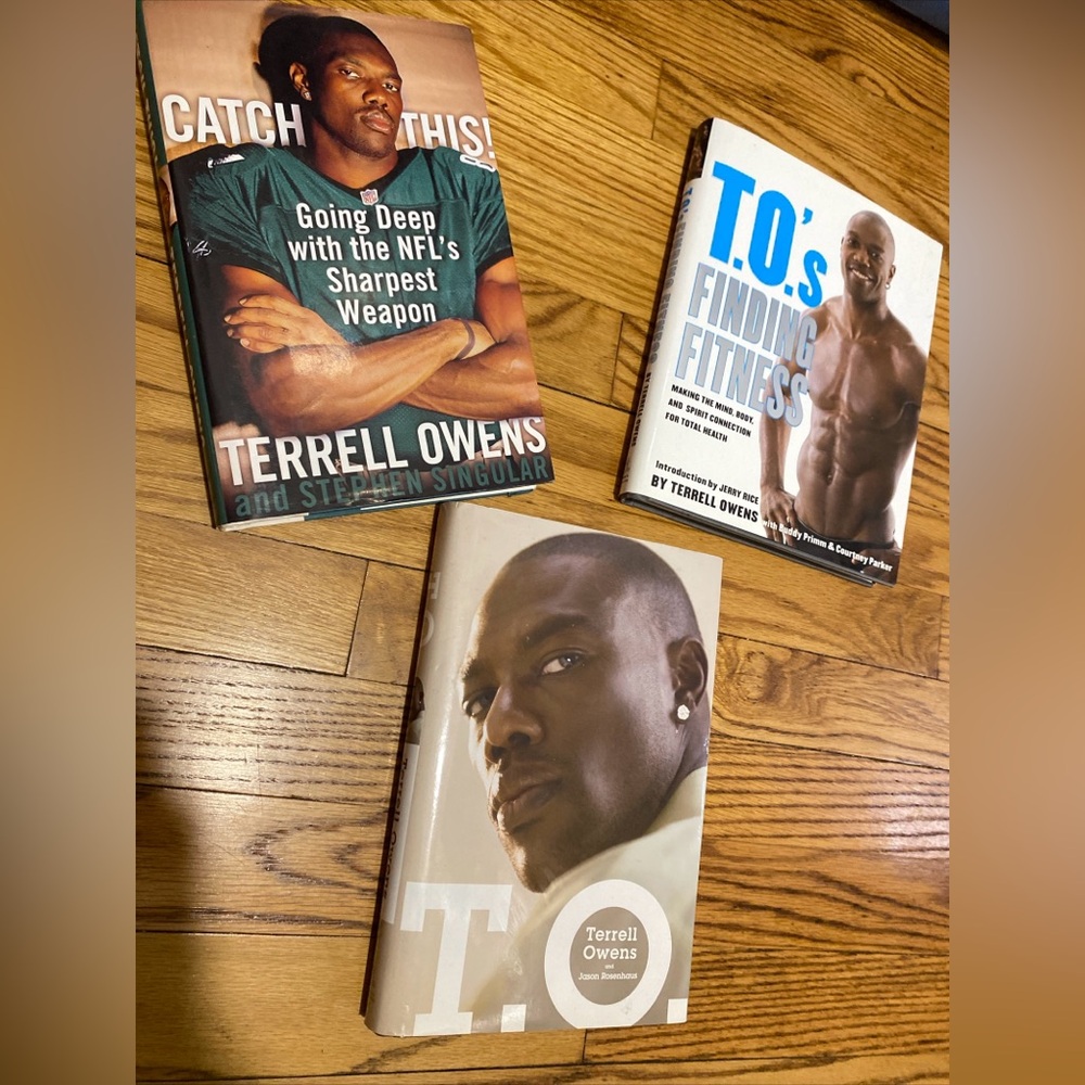 lot of 3 Terrell Owens Hardcover Books